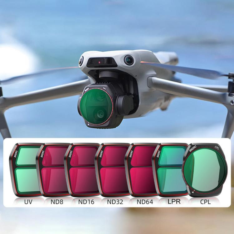 For DJI Air 3S BRDRC Camera Lens Filter, UV, CPL, ND8, ND16, ND32, ND64, NIGHT, 3 in 1 CPL UV ND16, 4 in 1 CPL ND16-64, 6 in 1 ND8-64 UV CPL For DJI Air 3S BRDRC Camera Lens Filter, UV, CPL, ND8, ND16, ND32, ND64, NIGHT, 3 in 1 CPL UV ND16, 4 in 1 CPL ND16-64, 6 in 1 ND8-64 UV CPL